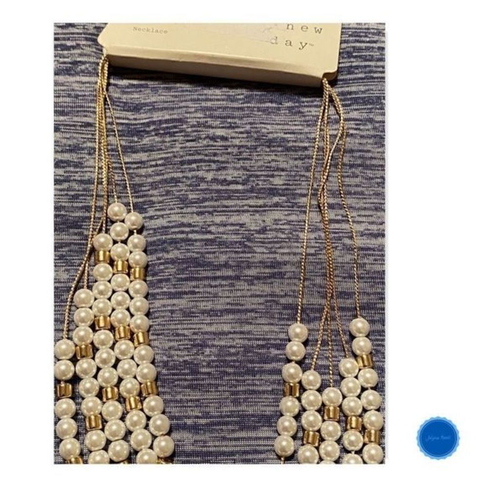 5 Row Layered Necklace - Picture 2 of 5